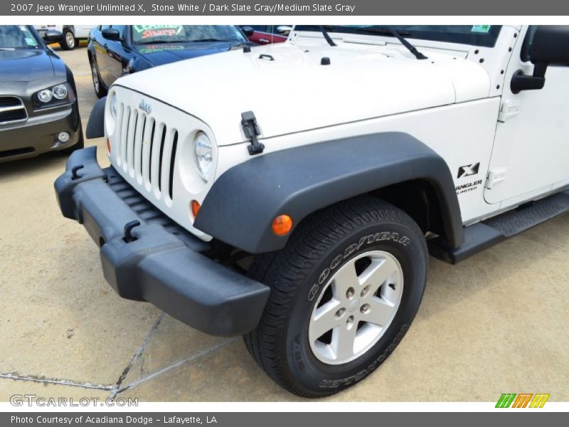 Stone White / Dark Slate Gray/Medium Slate Gray 2007 Jeep Wrangler Unlimited X