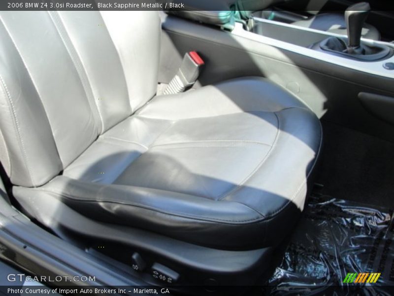 Black Sapphire Metallic / Black 2006 BMW Z4 3.0si Roadster