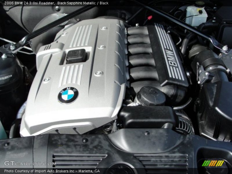 Black Sapphire Metallic / Black 2006 BMW Z4 3.0si Roadster