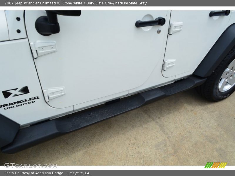 Stone White / Dark Slate Gray/Medium Slate Gray 2007 Jeep Wrangler Unlimited X