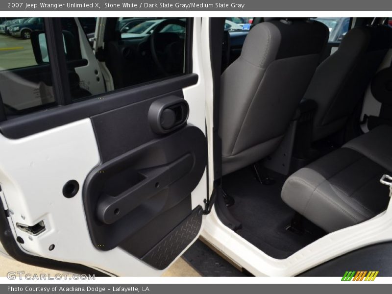 Stone White / Dark Slate Gray/Medium Slate Gray 2007 Jeep Wrangler Unlimited X
