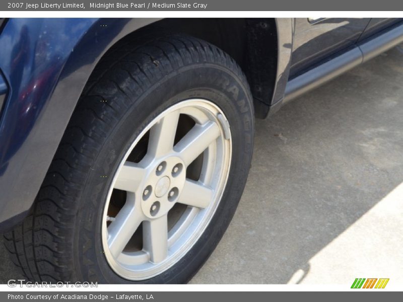 Midnight Blue Pearl / Medium Slate Gray 2007 Jeep Liberty Limited