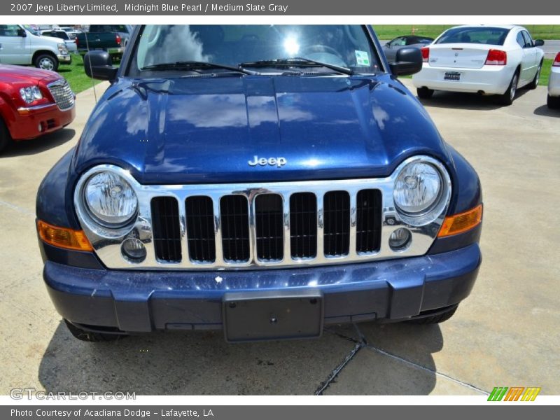 Midnight Blue Pearl / Medium Slate Gray 2007 Jeep Liberty Limited