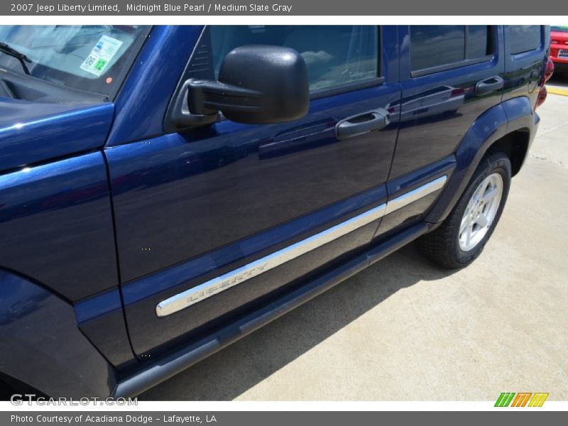Midnight Blue Pearl / Medium Slate Gray 2007 Jeep Liberty Limited
