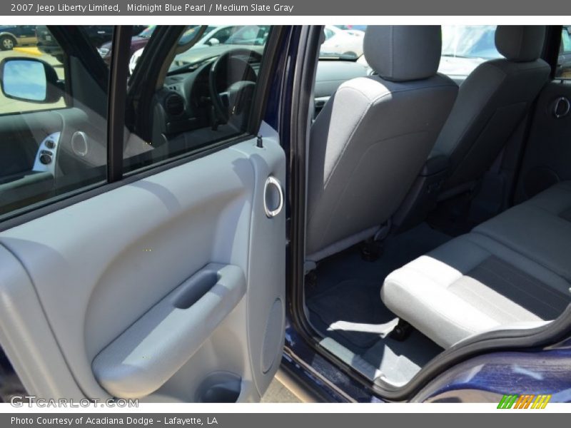 Midnight Blue Pearl / Medium Slate Gray 2007 Jeep Liberty Limited