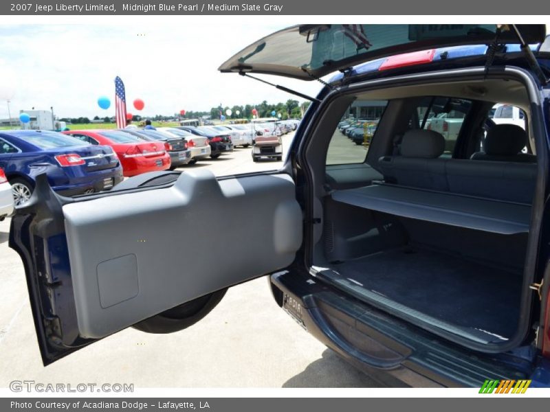 Midnight Blue Pearl / Medium Slate Gray 2007 Jeep Liberty Limited