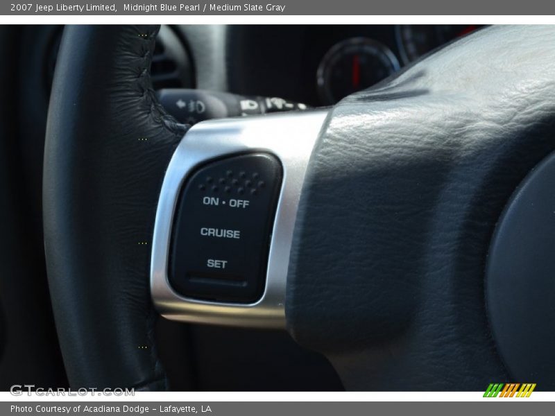 Midnight Blue Pearl / Medium Slate Gray 2007 Jeep Liberty Limited
