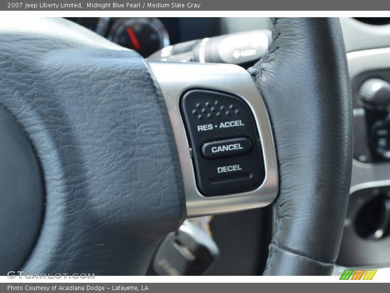 Midnight Blue Pearl / Medium Slate Gray 2007 Jeep Liberty Limited