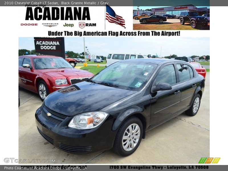 Black Granite Metallic / Gray 2010 Chevrolet Cobalt LT Sedan