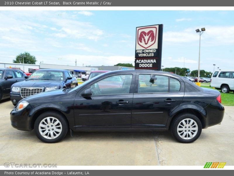 Black Granite Metallic / Gray 2010 Chevrolet Cobalt LT Sedan