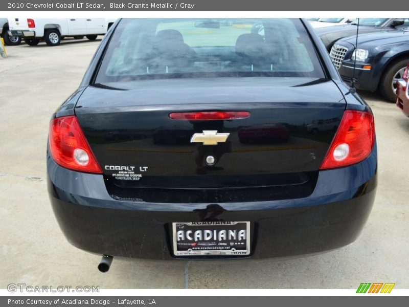 Black Granite Metallic / Gray 2010 Chevrolet Cobalt LT Sedan