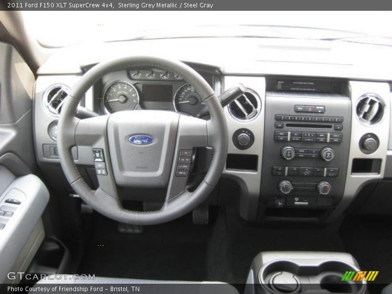 Sterling Grey Metallic / Steel Gray 2011 Ford F150 XLT SuperCrew 4x4