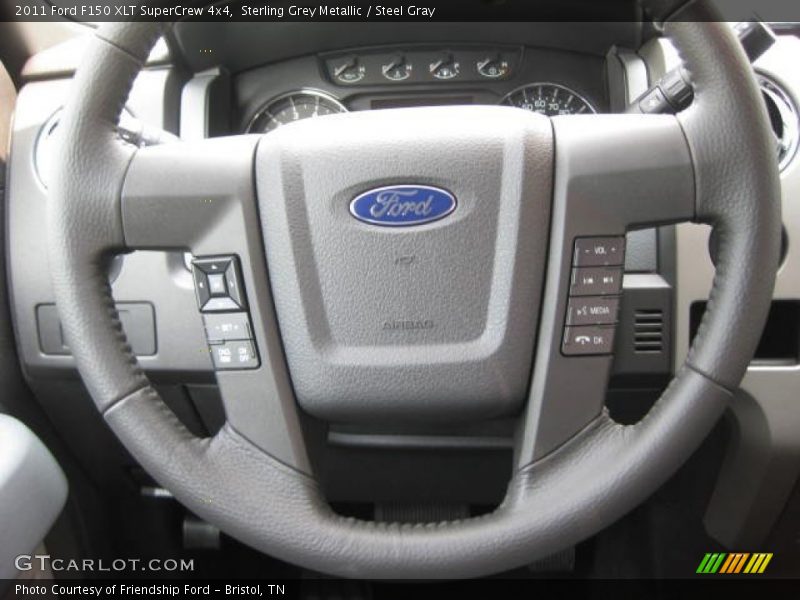 Sterling Grey Metallic / Steel Gray 2011 Ford F150 XLT SuperCrew 4x4