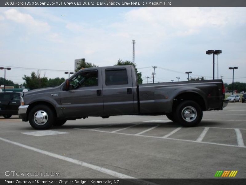 Dark Shadow Grey Metallic / Medium Flint 2003 Ford F350 Super Duty XLT Crew Cab Dually