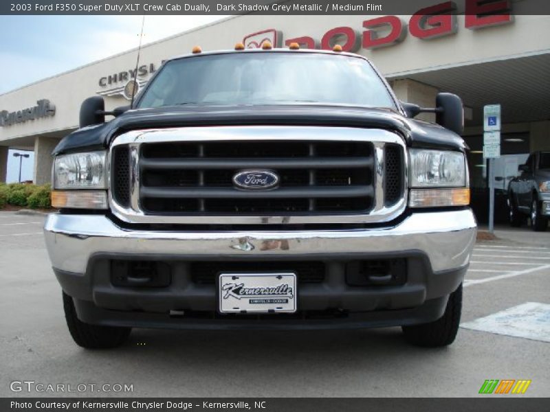 Dark Shadow Grey Metallic / Medium Flint 2003 Ford F350 Super Duty XLT Crew Cab Dually