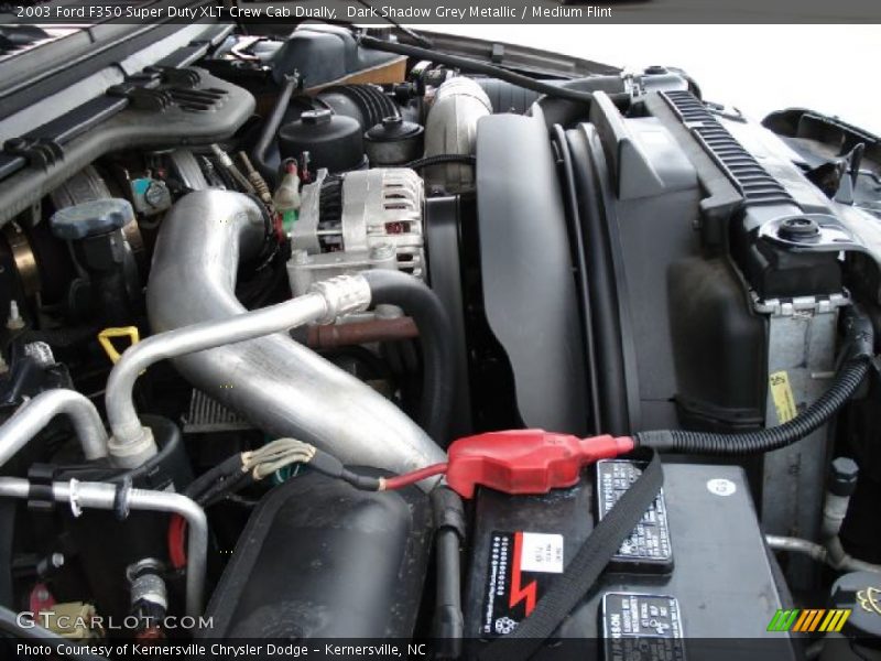 Dark Shadow Grey Metallic / Medium Flint 2003 Ford F350 Super Duty XLT Crew Cab Dually