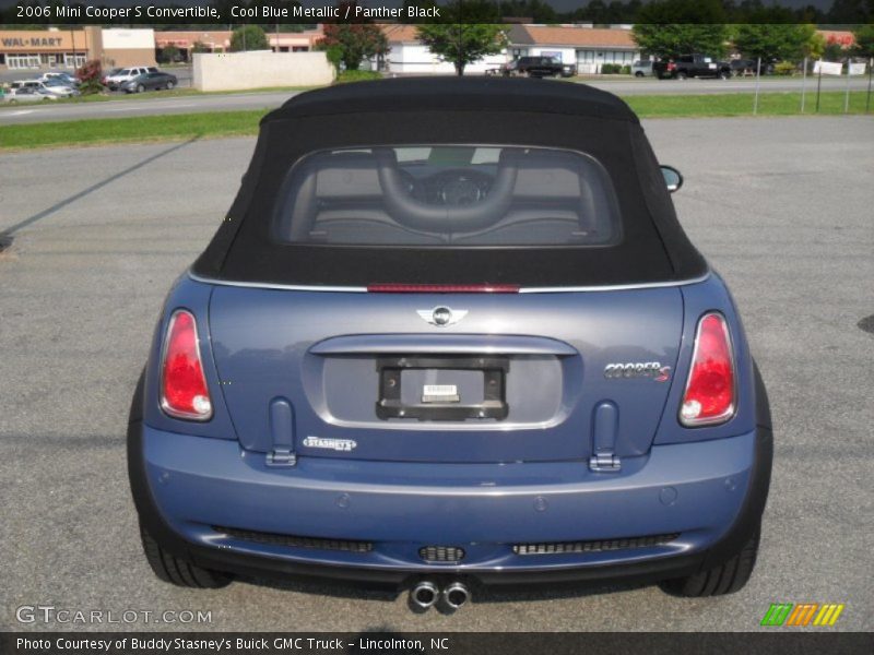 Cool Blue Metallic / Panther Black 2006 Mini Cooper S Convertible