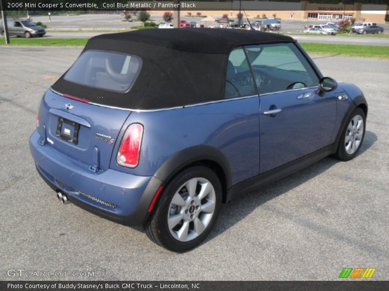 Cool Blue Metallic / Panther Black 2006 Mini Cooper S Convertible