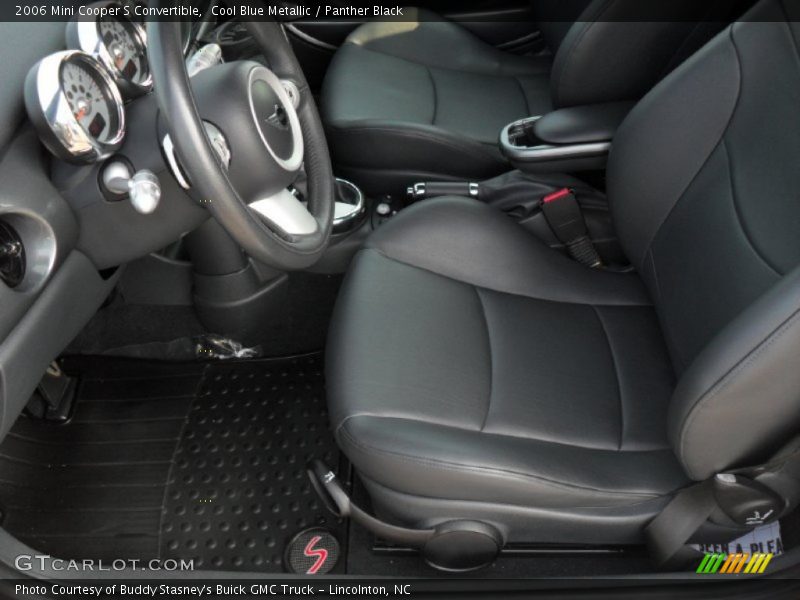 Cool Blue Metallic / Panther Black 2006 Mini Cooper S Convertible