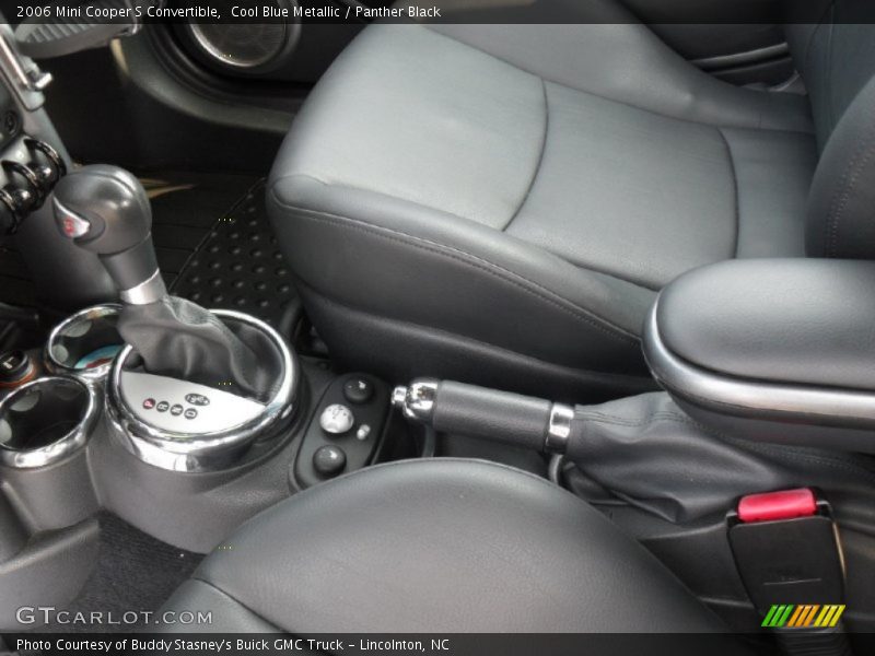 Cool Blue Metallic / Panther Black 2006 Mini Cooper S Convertible