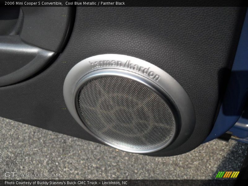Cool Blue Metallic / Panther Black 2006 Mini Cooper S Convertible