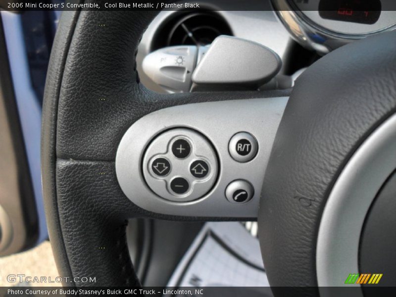 Cool Blue Metallic / Panther Black 2006 Mini Cooper S Convertible