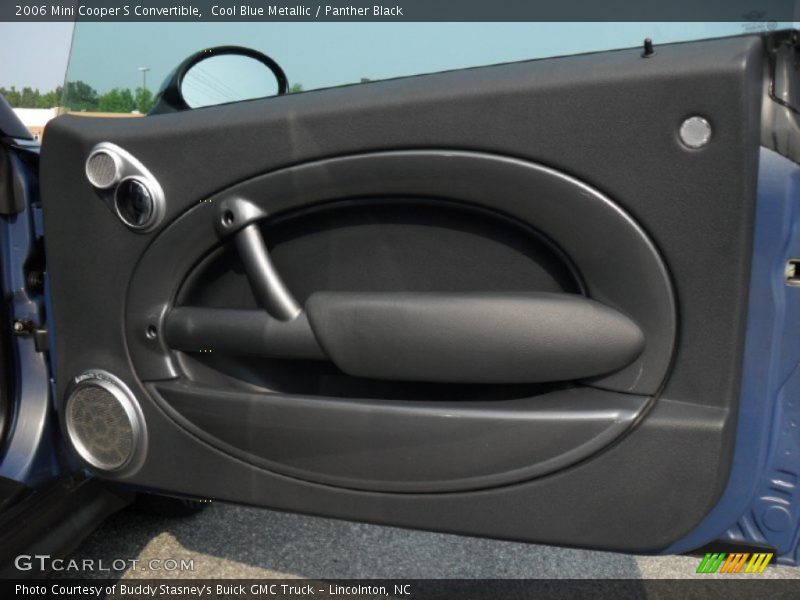 Cool Blue Metallic / Panther Black 2006 Mini Cooper S Convertible