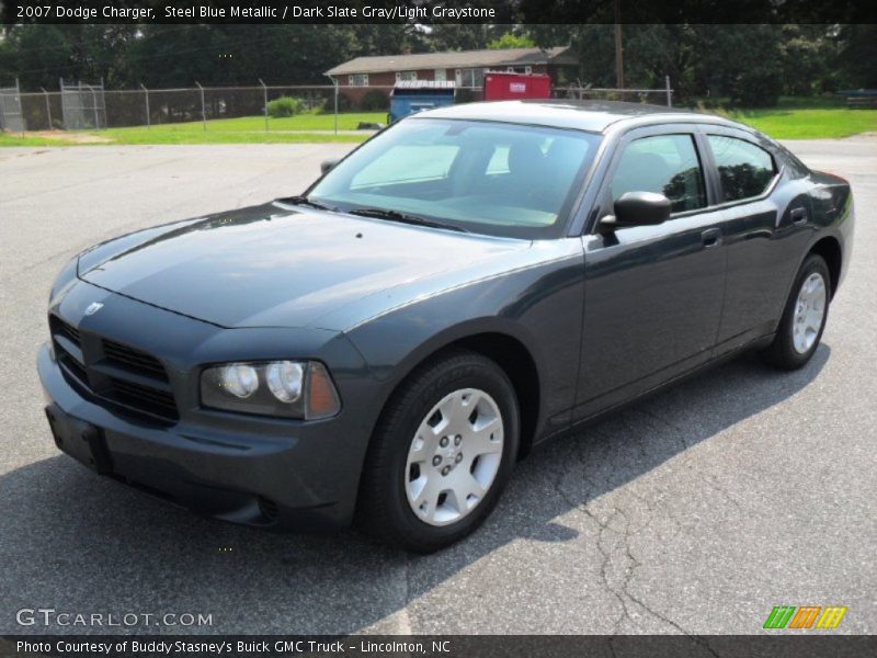 Steel Blue Metallic / Dark Slate Gray/Light Graystone 2007 Dodge Charger