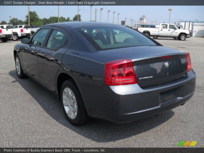 Steel Blue Metallic / Dark Slate Gray/Light Graystone 2007 Dodge Charger