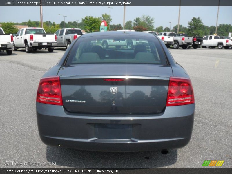 Steel Blue Metallic / Dark Slate Gray/Light Graystone 2007 Dodge Charger
