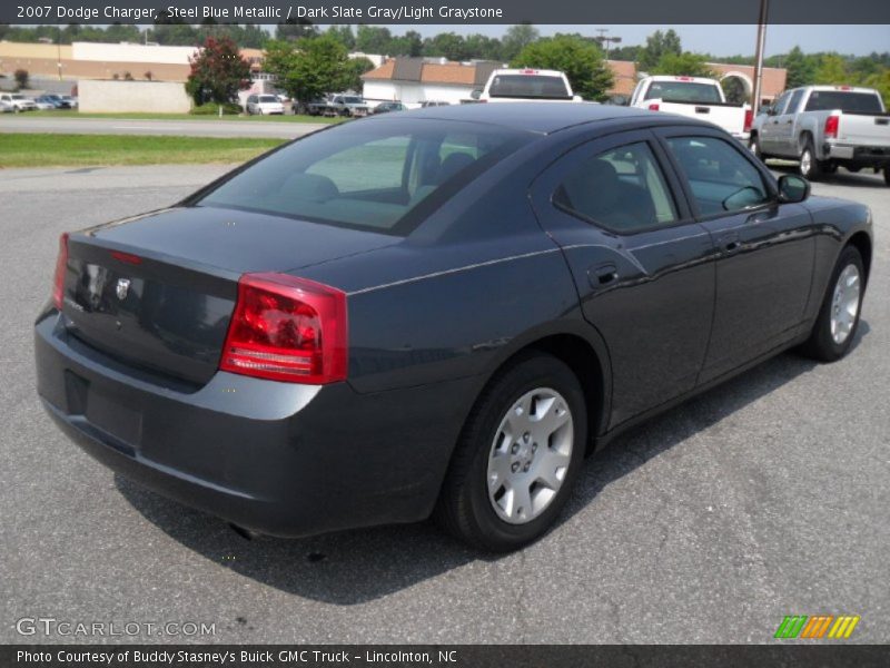 Steel Blue Metallic / Dark Slate Gray/Light Graystone 2007 Dodge Charger