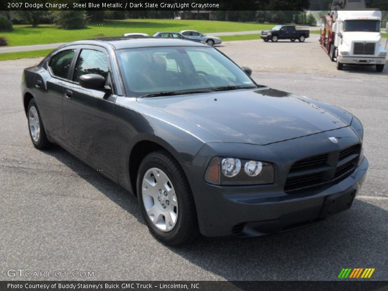 Steel Blue Metallic / Dark Slate Gray/Light Graystone 2007 Dodge Charger