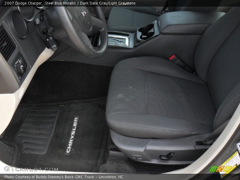 Steel Blue Metallic / Dark Slate Gray/Light Graystone 2007 Dodge Charger