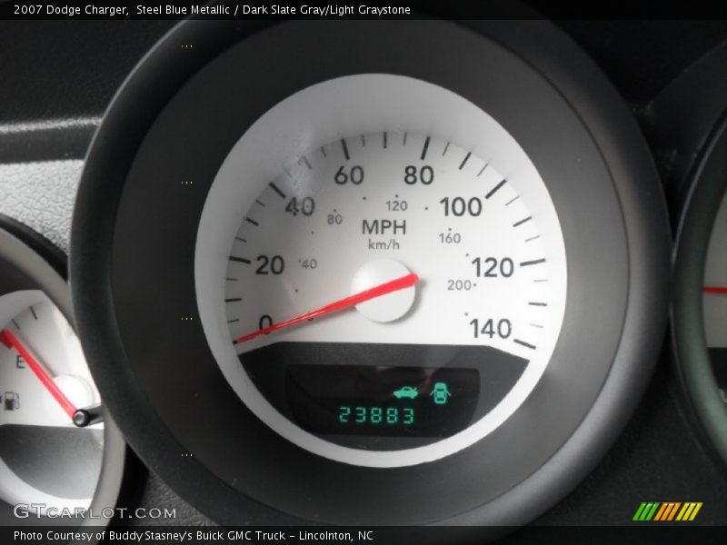 Steel Blue Metallic / Dark Slate Gray/Light Graystone 2007 Dodge Charger