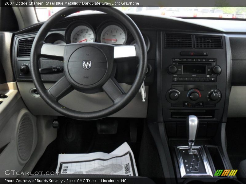 Steel Blue Metallic / Dark Slate Gray/Light Graystone 2007 Dodge Charger