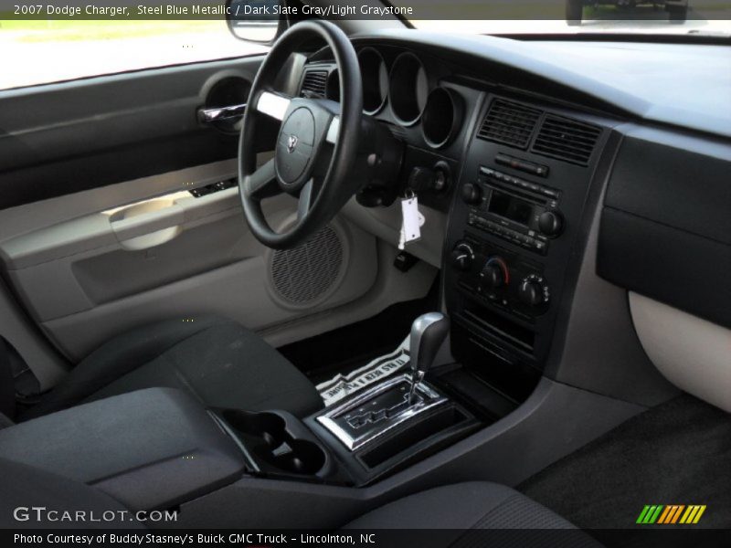 Steel Blue Metallic / Dark Slate Gray/Light Graystone 2007 Dodge Charger