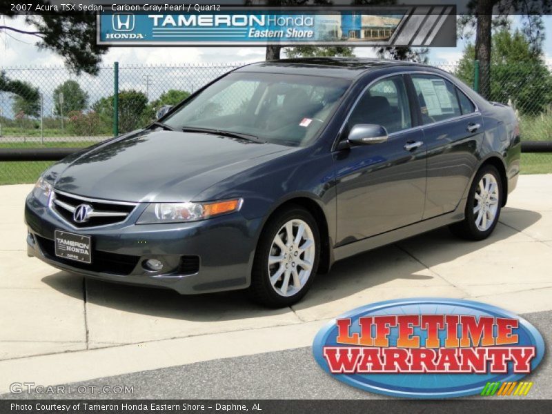 Carbon Gray Pearl / Quartz 2007 Acura TSX Sedan