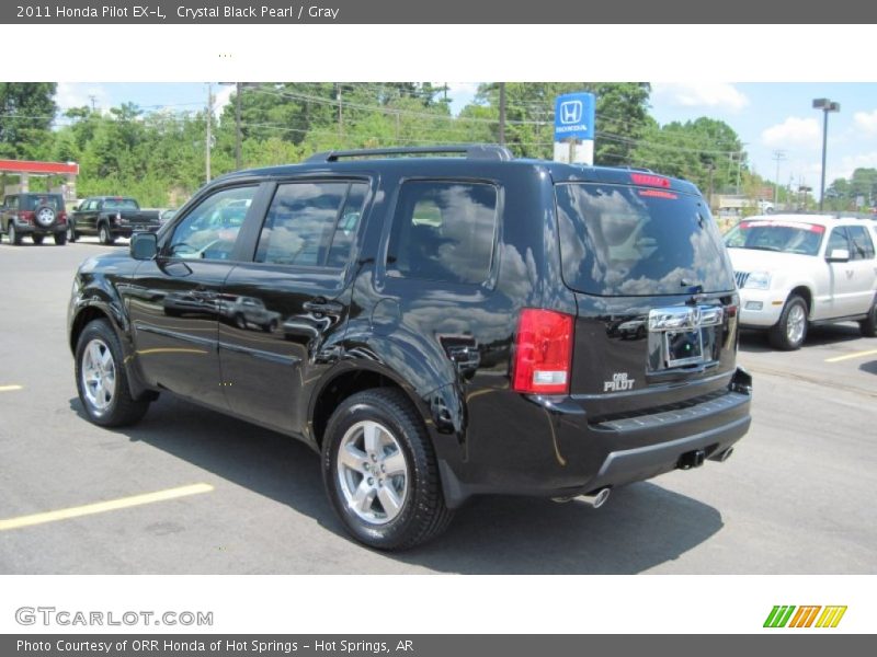 Crystal Black Pearl / Gray 2011 Honda Pilot EX-L