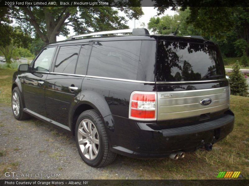 Black / Medium Light Stone 2009 Ford Flex Limited AWD
