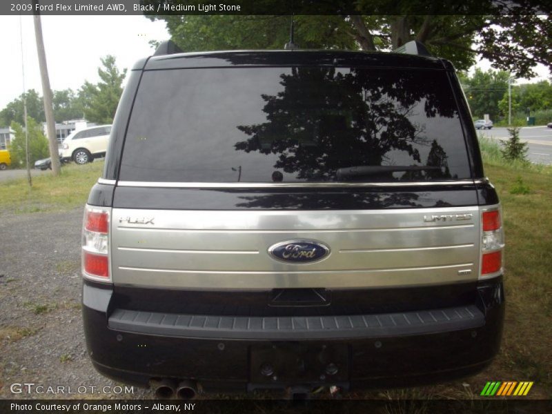Black / Medium Light Stone 2009 Ford Flex Limited AWD