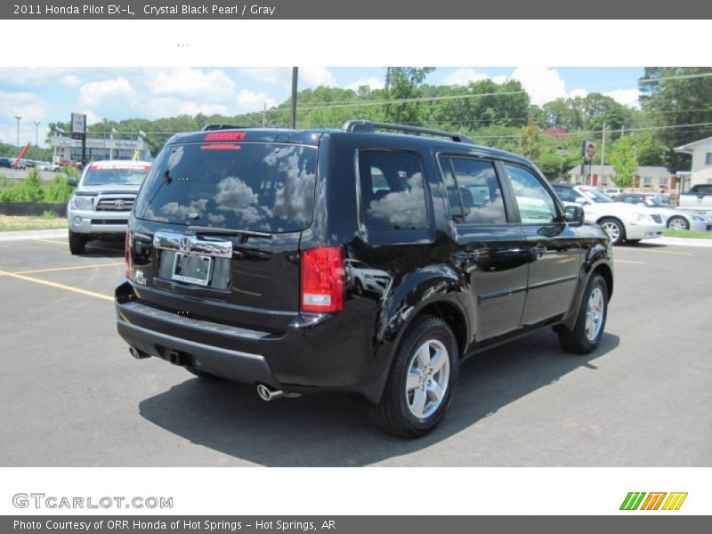 Crystal Black Pearl / Gray 2011 Honda Pilot EX-L