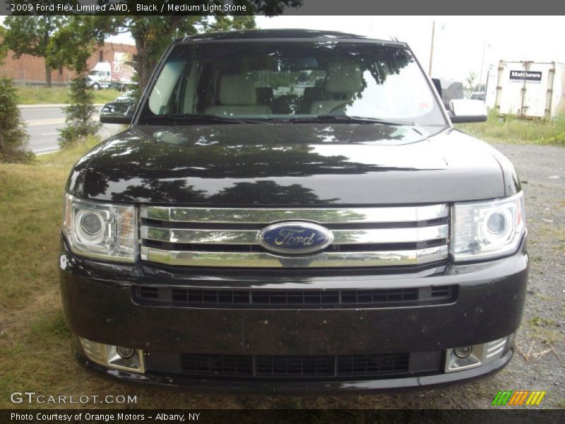 Black / Medium Light Stone 2009 Ford Flex Limited AWD