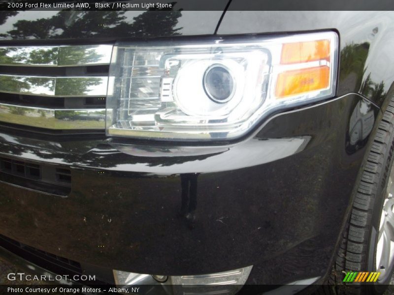 Black / Medium Light Stone 2009 Ford Flex Limited AWD