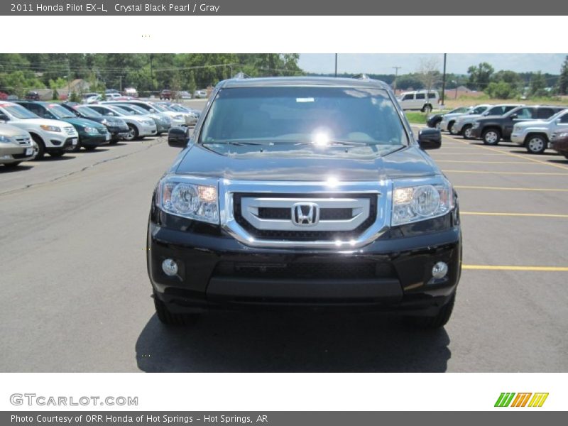 Crystal Black Pearl / Gray 2011 Honda Pilot EX-L