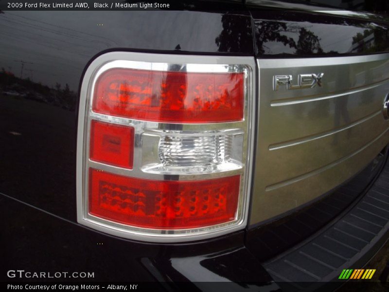 Black / Medium Light Stone 2009 Ford Flex Limited AWD