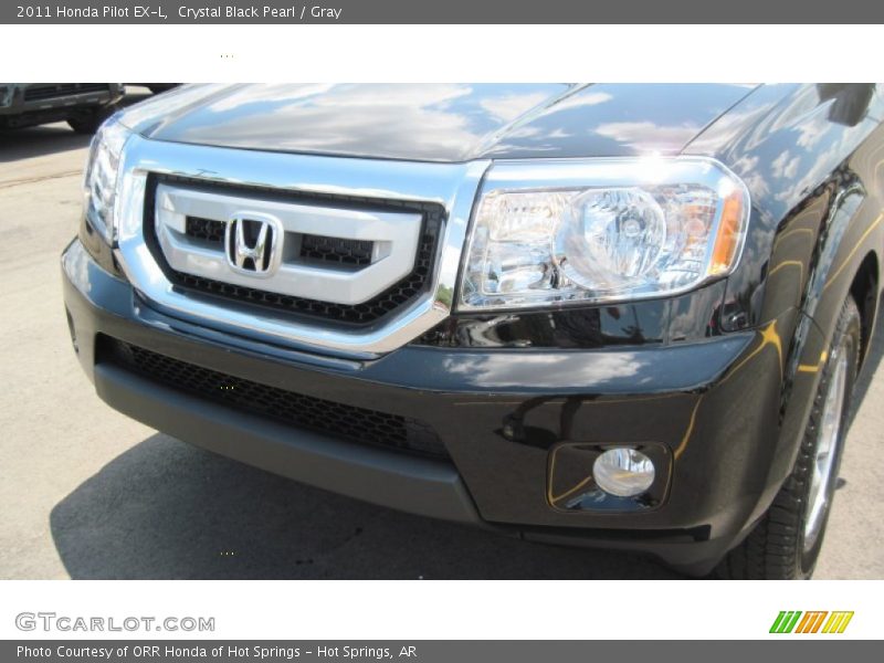 Crystal Black Pearl / Gray 2011 Honda Pilot EX-L