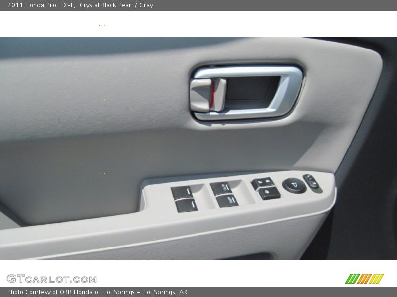 Crystal Black Pearl / Gray 2011 Honda Pilot EX-L