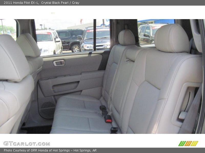 Crystal Black Pearl / Gray 2011 Honda Pilot EX-L