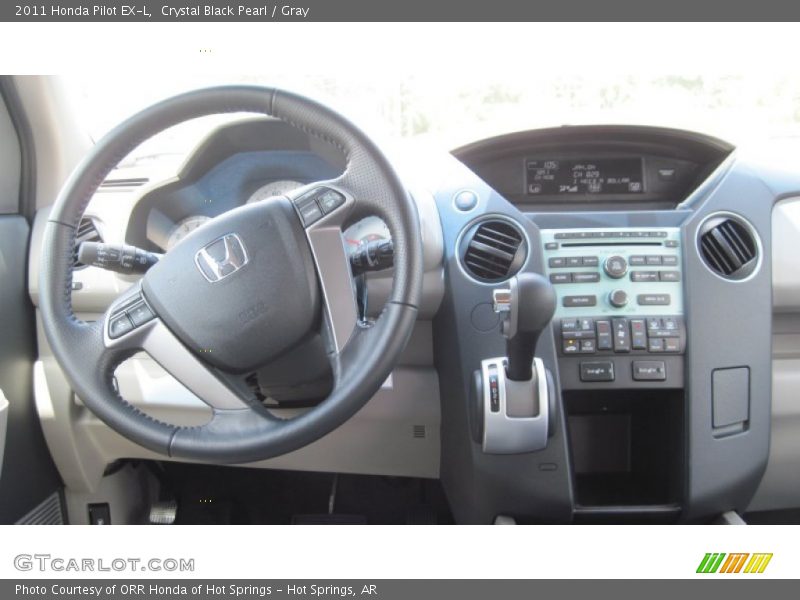 Crystal Black Pearl / Gray 2011 Honda Pilot EX-L