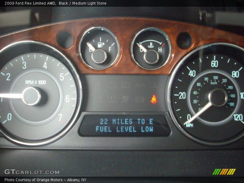 Black / Medium Light Stone 2009 Ford Flex Limited AWD